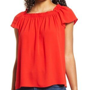CeCe  Square Neck Blouse